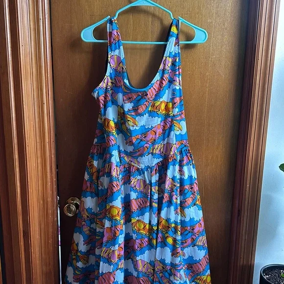 NWT Nooworks MINI Misty Lobster Dream dress with pockets XL - Picture 2 of 6